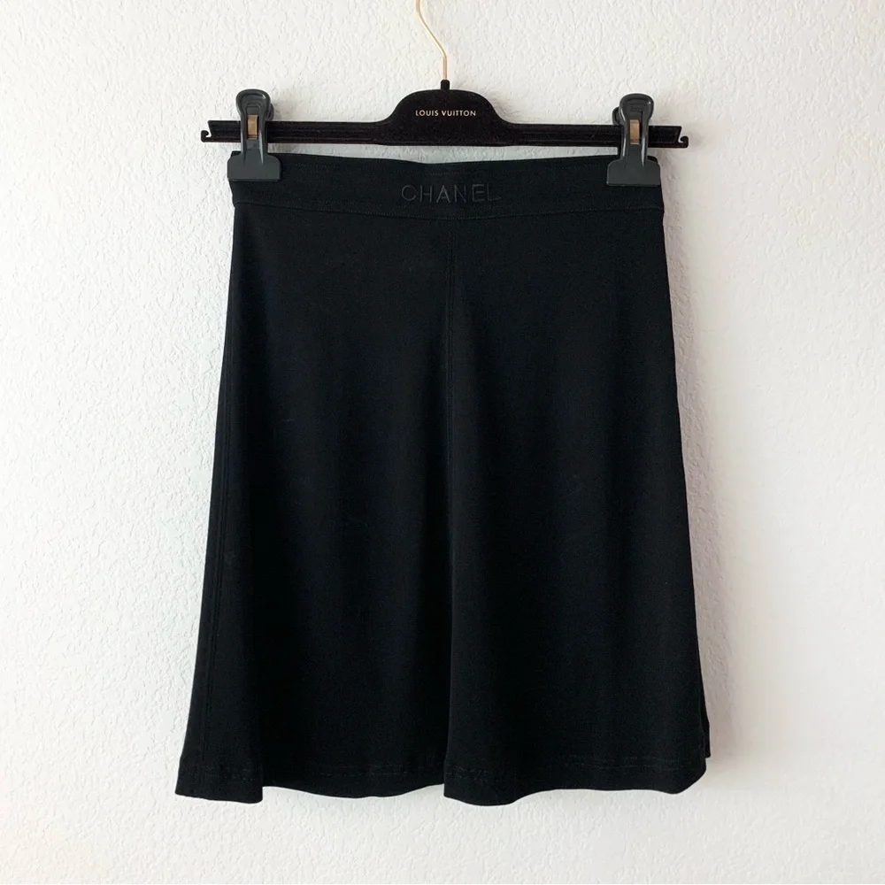 Chanel embroidered black ballet skirt